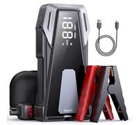 Batteria per auto Jump Starter 6000A Jump Box (8.5L Gas/8.0L Diesel) Avviatore portatile con cavi intelligenti, ricarica rapida, display ampio, luci