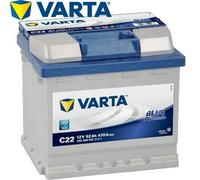 Batteria per Auto VARTA C22 12 V 52 AH 470A EN Blue Dynamic - Positivo Destra