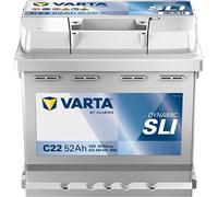 Batteria per Auto VARTA C22 12V 52 AH 470A EN Dynamic SLY per Panda 1.2 Dynamic