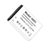 Batteria per AVM Fritz!Fon C6 Telekom A051 1300 mAh agli ioni di litio compatibile con Fon C6 (1 pezzo)
