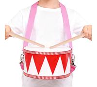 Batteria per bambini - Giocattolo a tamburo da marcia, tracolla regolabile per strumento musicale in legno | Gioco sensoriale per rullanti da 8 pollici | Rullante per bambini per principianti Ragazze