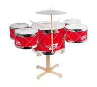 Batteria per bambini SMALL FOOT in legno con piatto