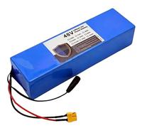 Batteria Per Bici Elettrica 48V 10.5Ah Batteria Ebike 48V 10.5Ah 13S2P Batteria Impermeabile PVC Con Caricatore BMS Incorporato Per 50W-500W Motore 48V 10.5Ah,XT60+DC