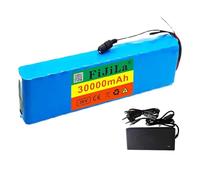 Batteria Per Bici Elettrica Da 36 V 30 Ah, Pacco Batteria Agli Ioni Di Litio 10S3P Con Protezione BMS E Caricabatterie Per Go-Kart, Scooter, Impermeabile XT60+SM