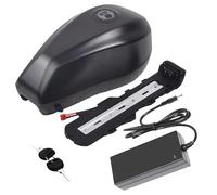 Batteria per Bici elettrica da 36V, 48V, 72V, Batteria al Litio con Tubo Obliquo da 15Ah e 20Ah,23.4AH,27AH per Motori da 200W a 1500W con Caricabatterie e Porta a 6 Core. (48V23.4AH)