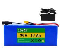 Batteria Per Bicicletta Elettrica 36V 13Ah Ricaricabile Batteria 36V 10S5P Batteria Per Scooter Elettrico Per 250W 350W 500W Motore Con Caricabatterie 36V 13Ah,T
