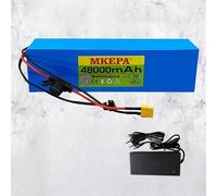 Batteria Per Bicicletta Elettrica 48V 48Ah Batteria Al Litio 13S3P Ricaricabile Agli Ioni Di Litio, Batteria Per Bici Elettrica 48V, Batteria Per Scooter Elettrico XT60+DC+fuse