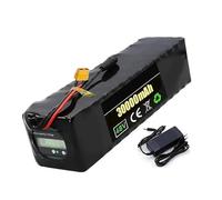 Batteria per bicicletta elettrica da 48 V 30 Ah per motore scooter elettrico da 1000 W 750 W 500 W, batteria agli ioni di litio per bici elettrica, batteria per bici elettrica con caricabatterie da