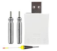 Batteria per bobine da pesca, batterie elettroniche USB, dispositivi ricaricabili per mosche notturne, fiumi, kayak, lago, molo, barca, fiumi, laghi, mari