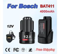 Batteria Per Bosch BAT411 4.0Ah 12V Utensili Elettrici Batteria Ricaricabile Per BAT411 BAT412A BAT414 BAT412 D-70745GOP