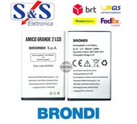BATTERIA PER BRONDI AMICO GRANDE 2 LCD 800mAh ORIGINALE BIGFP800AC