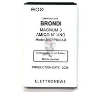 Batteria per Brondi Amico N° Uno Model BIGFP800AD Brondi Amico numero 1, prestazioni e prestazioni pari all'originale.