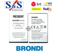 BATTERIA PER BRONDI PRESIDENT 800mAh ORIGINALE BIGFP800AC
