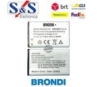 BATTERIA PER BRONDI WINDOW + 800mAh ORIGINALE