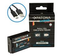 Patona Batteria al platino con ingresso USB-C per Canon LP-E12