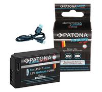PATONA Platinum LP-E17 Batteria USB (1000 mAh) con ingresso diretto USB - Compatibile con Canon EOS RP R10 R100 77D 200D 250D 750D 760D 800D (1352)