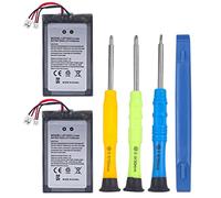 Batteria per controller PS4/PS4 Pro, 2 confezioni da 2000 mAh agli ioni di litio, ricambio per Sony Playstation 4 Dualshock 4 CUH-ZCT2 CUH-ZCT2E CUH-ZCT1E CUH-ZCT1U (batteria LIP1522, PS4/PS4 Pro, A)
