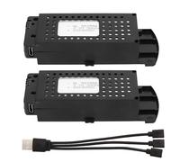 Batteria per Droni RC 2 Pezzi 3,7V 3000mAh Lunga Durata con Protezione Ricarica Resistente al Tempo Affidabile Compatibile Droni Modello Comune