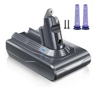 Batteria per Dyson V6, Keenstone Batteria di Ricambio 4600mAh Dyson V6，21,6 V, Compatibile con Dyson V6 DC58 DC59 DC61 DC62 DC72 DC74 Animale 595 650 770 880
