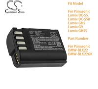 Batteria per fotocamera Cameron Sino per Panasonic Lumix DC-S5 DC-S5K GH5 G9 GH5S Numero parte DMW-BLK22 DMW-BLK22GK