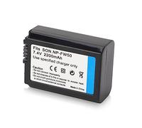 Batteria per Fotocamera Digitale, Batteria NP FW50 da 2200 MAh per A6000, A6500, A6300, A7, A7II, A7SII, A7S, A7S2, A7R, A7R2, A7RII, A55, A5100, RX10, RX10II