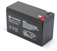 TECNID by VELAMP 23732 - Batteria al Piombo Ermetica Ricaricabile 12V 9Ah - Attacchi Faston F2 - Ideale per Sistemi di Backup, Allarme, Videosorveglianza, Antincendio, Domotica e UPS