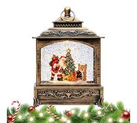 Batteria Per Lanterna Con Globo Innevato - Lanterna Ornamentale Vintage Di | Centrotavola Di Natale Per Interni - Per Gli Ingressi Delle Feste Del Ringraziamento, Le Stanze Di Casa, Gli Uffici, Il Corti