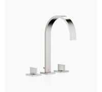Batteria per lavabo a tre fori Dornbracht MEM con rosette singole, con