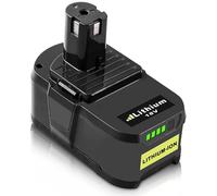 Batteria per Ryobi 18V 5,5Ah 2 pezzi Exemoro RB18L50 RB18L40 RB18L25 RB18L15