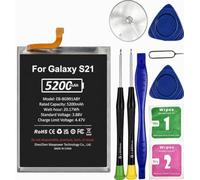 Batteria per Samsung Galaxy S21 con 5200 mAh ad alta capacità | Cella ad alta capacità migliorata, chip intelligente di alta qualità per una maggiore durata, sicurezza