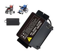 Batteria per sedia a rotelle elettrica da 24 Volt, batteria agli ioni di litio ricaricabile da 24 V, 10 Ah, 12 Ah, 15 Ah, 20 Ah, per motori per sedia a rotelle da 0 a 500 W.,Black anderson,24V 12Ah