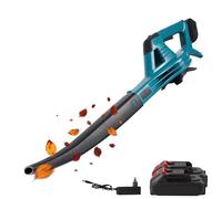 Batteria per soffiatore di foglie Makita da 18 V, batteria da 350 km/h, soffiatore a 6 velocità, aspirapolvere a batteria con batteria e caricatore, ventilatore a batteria per la cura del prato,