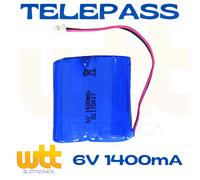 Batteria Per Telepass 6V 1400mAh 2CR-17450