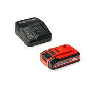 Original Einhell 4 Ah PLUS Power X-Change Starter Kit (1 batteria X 18 V 4 Ah PLUS, 1 caricabatterie 3 A, tempo di ricarica 75 min, adatto per tutti i dispositivi Power X-Change)