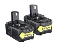 Batteria per utensili elettrici da 18 V P108 compatibile con Ryobi, P107 P105 P104 batteria al litio 5,0 Ah utensile senza fili(2PCs)