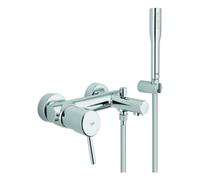 Batteria per vasca a una mano Grohe Concetto, scarico 156 mm, montaggio a par...