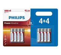 Batteria Philips LR03P8BP/10 AAA Alkaline 1.5V Blister 8 Pezzi