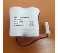 Batteria Pila Litio lithium 2LSH14 7.2V 5,5Ah Compatibile Securyty Cà Silentron 2xC Saft Con Connettore