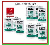 10 Batterie saft 14250 con connettore compatibile SELECT SBT08 DB708 1/2AA