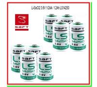 Batteria Pila Saft 14250 3,6V Li-SoCl2 1/2AA Mezza Stilo 1200mAh Scegli Quantità