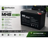 Batteria piombo 12V 7Ah ricaricabile MHB MS7-12 per Magneti Marelli MS7 MS-7