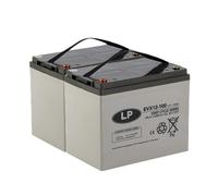 Batteria Piombo 2X 12V 100Ah Adatta Per Scooter Elettrico 24V E Altri
