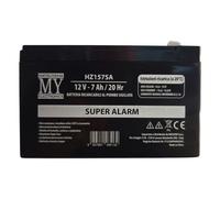 Batteria Piombo Ricaricabile Nera 12V 7Ah/20 Allarme UPS HZ157SA