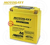 BATTERIA POTENZIATA MOTOBATT MB12U SIGILLATA HONDA CB SC NIGHTHAWK 450 1982-1986