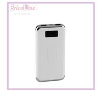 BATTERIA POWERBANK DIGITALE RICARICA WIRELESS 10.000MAH BIANCO V-TAC SKU 8854