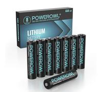 Batteria POWEROWL 1,5 V AAA per dispositivi high-tech batterie al litio ad alta capacità di lunga durata (non ricaricabili) (8 x AAA)