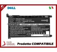 Batteria PowerQ per DELL Inspiron 13 5368 5378 3650 mAh 11.4V P/N 0WDX0R Nero