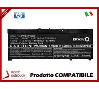 Batteria PowerQ per HP 15-CX CE CB DC 4400 mAh 15.4V P/N 916678-171 Nero