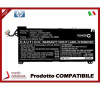 Batteria PowerQ per HP Omen 15-DH0000NA 5600 mAh 11.55V P/N HSTNN-DB9F Nero