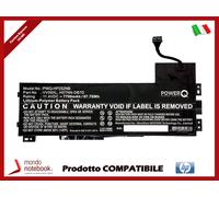 Batteria PowerQ per HP ZBook 15 G3 7700 mAh 11.4V P/N 808398-2B1 Nero